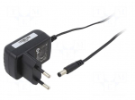 Power supply: switching | mains,plug-in | 6VDC | 1A | 6W | Out: 5,5/2,1