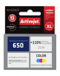 Activejet AH-650CR ink (replacement for HP 650 CZ102AE; Premium; 21 ml; color)