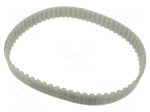 Timing belt | AT10 | W: 25mm | H: 5mm | Lw: 660mm | Tooth height: 2.5mm