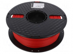 Filament: PLA | 1.75mm | red | 190&divide;220&deg;C | 1kg