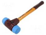 Hammer | 325mm | W: 115mm | 610g | 40mm | round | elastomer | wood | SIMPLEX