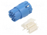 Connector: M23 | contact insert | PIN: 9(4+5) | female | crimped
