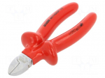 Pliers | side,cutting,insulated | carbon steel | 140mm | 461/1VDEDP