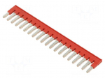 Comb bridge | red | terminals: 20 | 6mm