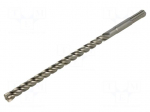 Drill bit | for concrete | &Oslash;: 10mm | L: 215mm | SDS-Plus&reg; | QUATTRIC II