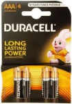 Duracell AAA MN2400 Alkaline LR03 1.5V Batteries 4pcs