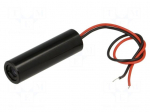 Module: laser | 1mW | red | dot | 650nm | 2.7&divide;3.3VDC | 10&divide;30mA