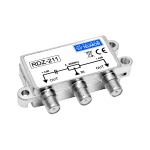 Koaksiaalv&otilde;rgud // TV ja SAT antennid, v&otilde;imendi ja tarvikud // RDZ-211 Dwukrotny zewnętrzny rozgałęźnik RF 5-862 MHz 4,0 dB F Poziom Outdoor TELKOM TELMOR