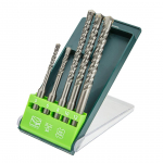 T&ouml;&ouml;riistad ja m&otilde;&otilde;teseadmed // Lisaseadmed lihvijatele, puuridele ja kruvikeerajatele // Zestaw wierteł do betonu SDS, zestaw 5 szt. - 5, 6 x 110 mm + 8, 10, 12 x 160 mm