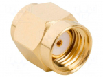 Connector: SMA | plug | female | straight | for cable | cables | brass