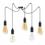 Uued tooted // LINO lampa wisząca, moc max. 5x60W, E27, czarna