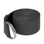 Spordiks ja aktiivseks puhkuseks // Spordikaubad ja varustus // Pasek do jogi, taśma do ćwiczeń, czarna, REBEL ACTIVE