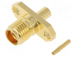 Connector: SMA | socket | female | straight | 50&Omega; | soldering | PTFE
