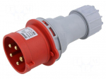 Connector: AC supply | plug | male | 32A | 400V | IEC 60309 | IP44 | PIN: 5