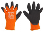 Protective gloves | Size: 8 | orange-black | MaxiTherm&reg;