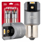 Autolambid, Mootorratta ja traktori valgustid // Autolambid, Mootorratta ja traktori valgustid // Żar&oacute;wki led full canbus pro py21w 2x1860 smd pomarańczowe 12v 24v amio-03594