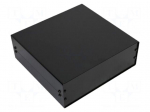 Enclosure: with panel | X: 260mm | Y: 250mm | Z: 90mm | aluminium | black
