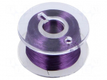 Silver plated copper wires | 0.1mm | violet | Cu,silver plated