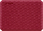 Flash drive Toshiba  Canvio Advance HDTCA10ER3AA 1000 GB, 2.5 ",  USB 3.2 Gen1, Red