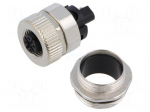 Connector: M12 | socket | female | 763 | 125A | 60V,125V | PIN: 5 | IP67