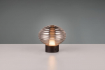 Trio Earl LED table lamp matt black/smoke rechargeable gaismeklis R57771154 4017807601916