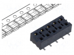Connector: pin strips | socket | female | PIN: 10 | vertical | SMT | 2x5