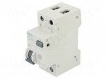 RCBO breaker | Inom: 8A | Ires: 30mA | Poles: 1+N | 230/400VAC | IP20