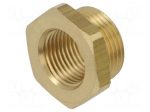 Thread adapter | brass | Int.thread: G 1/2" | Ext.thread: G 3/4"