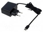 Power supply: switching | mains,plug-in | 5VDC | 1.2A | 6W | Out: USB C