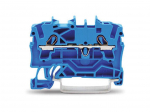 2-conductor through terminal block 2.5 mm&sup2;, blue