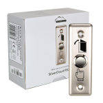 Recessed access button SilverCloud PB303, NO/COM output contact, max. 12V/24V 3A, stainless steel