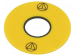 Description label | 61 | 43mm | Body: yellow | plastic