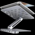 AXAGON HMC-STND ALU stand with HUB 5Gbps, for 10" - 16" laptops, adjustable, 3x USB-A, HDMI 4K/60Hz, GLAN, PD 100W, USB-C input