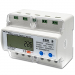 Qoltec Three-phase electronic meter | DIN rail energy consumption meter | 400V | LCD | Wi-fi