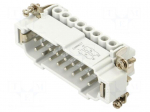 Connector: HDC | contact insert | male | JNE | PIN: 16 | 16A | 600V | 16+PE