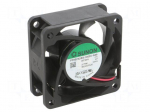 Fan: DC | axial | 24VDC | 60x60x25mm | 68m3/h | 46dBA | ball | 8300rpm