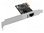 PC extension card: PCIe | PCIe,RJ45 socket | brackets on slot