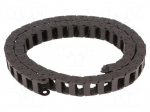 Cable chain | E2C.15 | Bend.rad: 48mm | L: 1000mm | Int.height: 14.9mm
