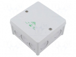 Enclosure: junction box | X: 102mm | Y: 102mm | Z: 57mm | IP66 | grey | ABOX