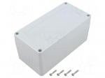 Enclosure: multipurpose | X: 80mm | Y: 160mm | Z: 75mm | ZP | light grey