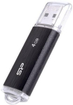 SILICON POWER Ultima U02 Pendrive USB flash drive 4 GB USB 2.0 (SP004GBUF2U02V1K) Black