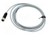 Cable: for sensors/automation | M12 | PIN: 3 | straight | 2.5m | plug