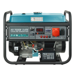 K&ouml;nner & S&ouml;hnen KS 7000E-3 ATS engine-generator 5000 W 25 L Petrol Black, Teal