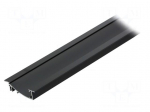 Profiles for LED modules | recessed | black | L: 1m | aluminium