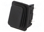 ROCKER | DPDT | Pos: 2 | OFF-ON | 12A/250VAC | black | 100m&Omega; | Body: black