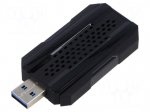 PC extension card: WiFi network | USB A plug | USB 3.0 | black