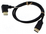 Cable | DisplayPort plug,DisplayPort plug 90&deg; left/right | PVC