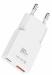 Swissten Slim Travel GaN USB-C / USB Charger 30W