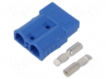 Connector: DC supply | plug | hermaphrodite | AXC50 | 600V | PIN: 2 | blue