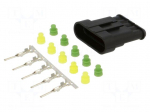 Connector: wire-wire | plug | male | Superseal 1.5 | 24VDC | PIN: 5 | IP67